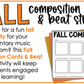 Fall Elementary Music Composition Rhythm Cards Worksheets & Beat Strips Autumn