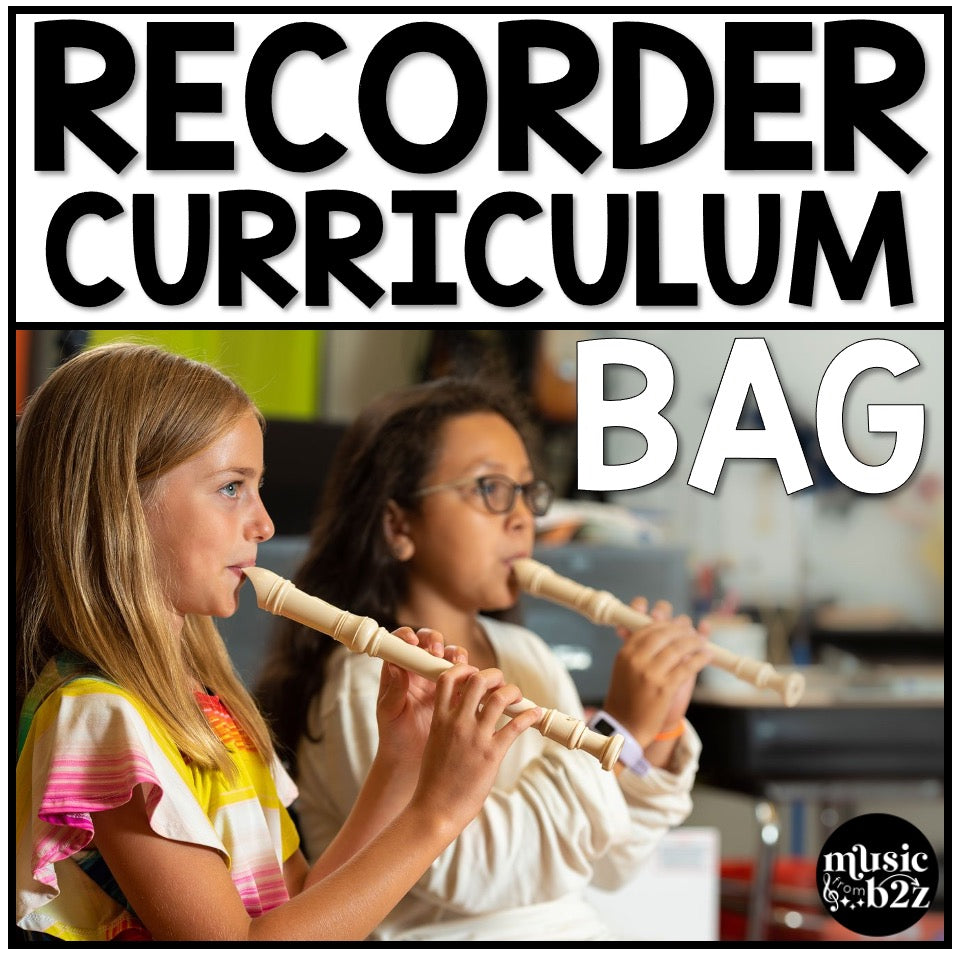 BAG Recorder Unit Elementary Music Curriculum Lesson Activity Worksheets Games