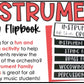 Musical Instrument Families of the Orchestra Review - Music Flipbook Activity