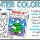Winter Music Coloring Color by Note Winter Music Worksheets Dynamics