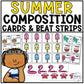 Summer Rhythm Cards Music Composing Summer Rhythm Worksheets & Composition