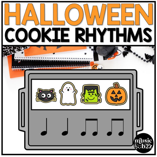 Halloween Rhythm Cookies Elementary Music Centers Game Craft Composition