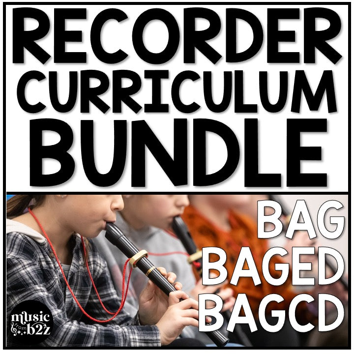 Recorder Unit BUNDLE BAG BAGED BAGCD Elementary Music Curriculum Lessons