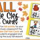 Fall Music Treble Clef Task Cards Treble Clef Notes Fall Music Activities