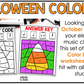 Halloween Music Coloring BUNDLE Color by Note Halloween Music Worksheets