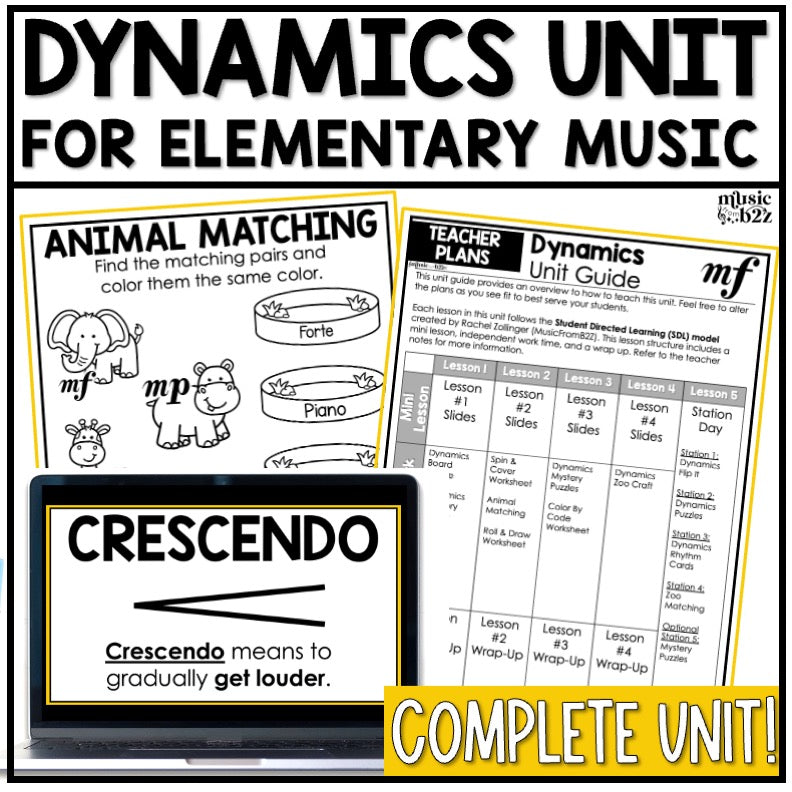 Dynamics Unit Elementary Music Curriculum Elements of Music Lesson Plan Template