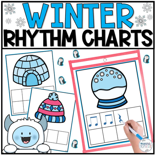 Winter Music Rhythm Worksheet | Winter Music Lesson