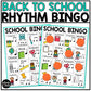 Back to School Music Bingo First Week Game Activities for Quarter & Eighth Notes
