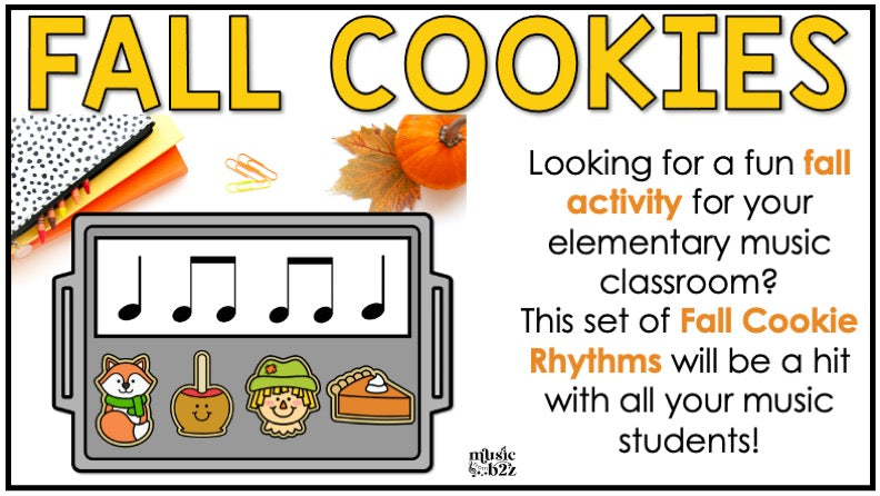 Fall Rhythm Cookies Elementary Music Centers Game Craft Composition