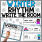 Winter Music Activities - Write the Room - Music Rhythm Worksheet - Music Lesson