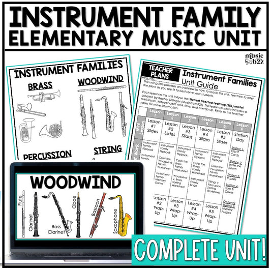 Instrument Families Orchestra Unit Elementary Music Curriculum Lesson Activity