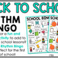Back to School Music Bingo First Week Game Activities for Quarter & Eighth Notes