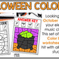 Halloween Music Coloring Color by Note Halloween Music Worksheets Dynamics