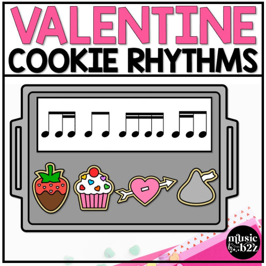 Valentines Day Rhythm Cookies Elementary Music Centers Game Craft Composition