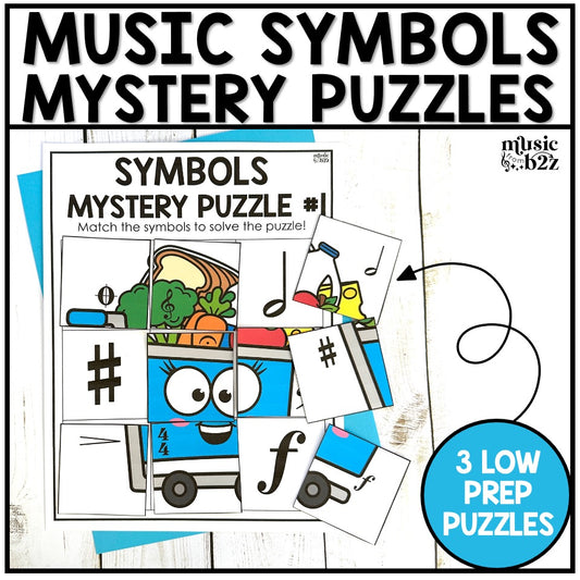 Music Symbols Mystery Puzzles Elementary Music Centers Sub Plans Activities