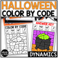 Halloween Music Coloring Color by Note Halloween Music Worksheets Dynamics