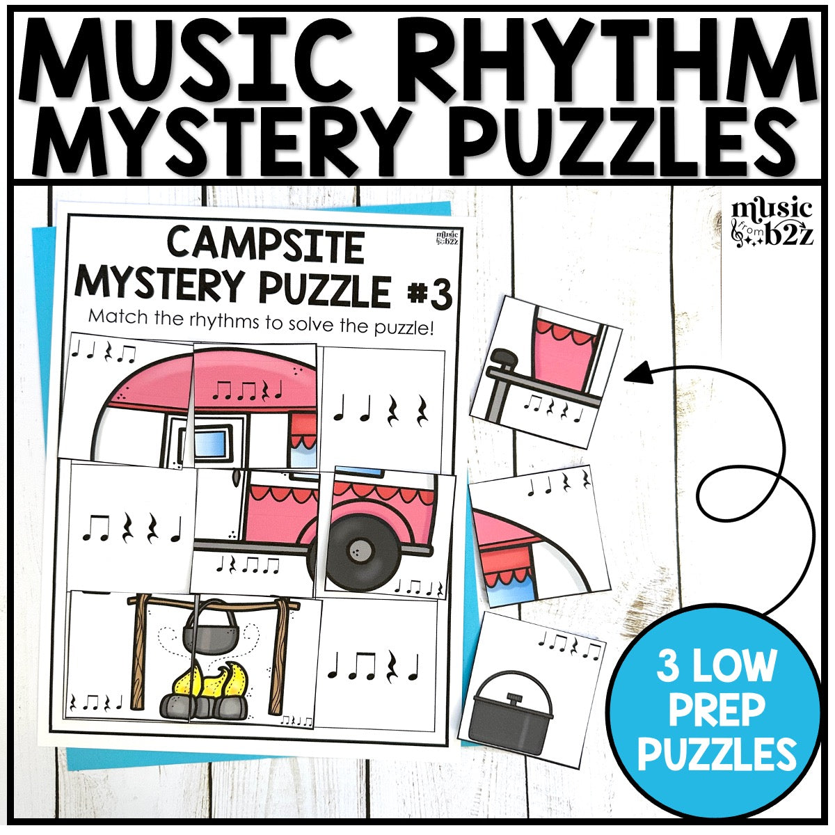 Quarter Rest Rhythm Mystery Puzzles Elementary Music Centers Sub Plans Activity