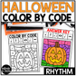 Halloween Music Coloring Halloween Music Worksheets Music Color by Note