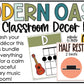 Music Classroom Decor BUNDLE - Music Bulletin Board & Posters - Modern Oasis