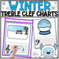 Winter Music Lesson | Treble Clef & Bass Clef Worksheet