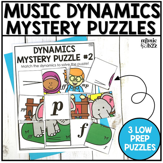 Music Dynamics Mystery Puzzles Elementary Music Centers Sub Plans Activities