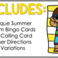 Summer Music Bingo Game Rhythm Bingo Game for Quarter & Eighth Notes Centers