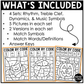 Halloween Music Coloring BUNDLE Color by Note Halloween Music Worksheets