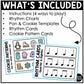 Winter Rhythm Cookies Elementary Music Activity Centers Game Craft Composition