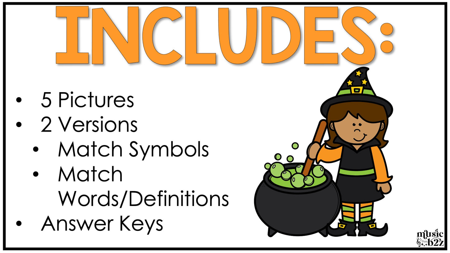 Halloween Music Coloring Color by Note Halloween Music Worksheets Treble Clef