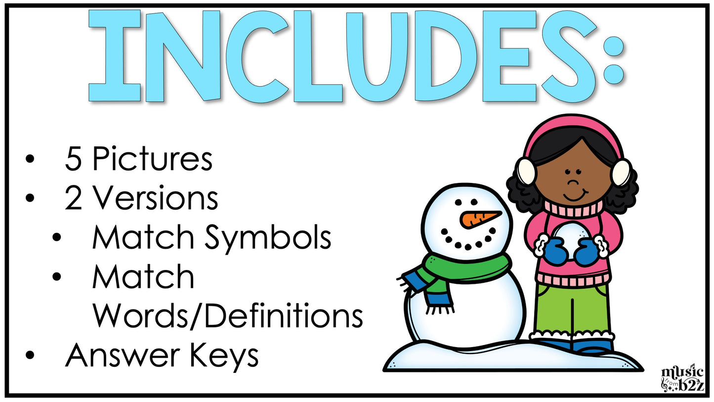 Winter Music Coloring Color by Note Winter Music Worksheets Dynamics