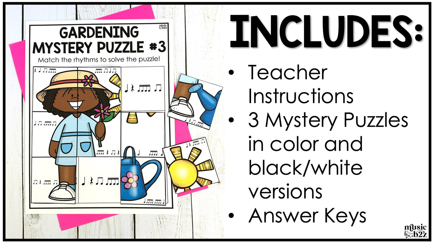 Sixteenth Notes Rhythm Mystery Puzzles Elementary Music Centers Sub Plans