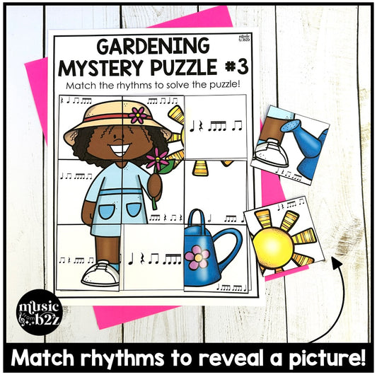 Sixteenth Notes Rhythm Mystery Puzzles Elementary Music Centers Sub Plans