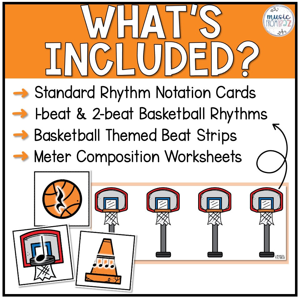 March Music Madness | Meter Activity Lesson | Composition Cards & Beat Strips