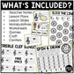 Treble Clef Unit Elementary Music Curriculum Lesson Activity Worksheets Games