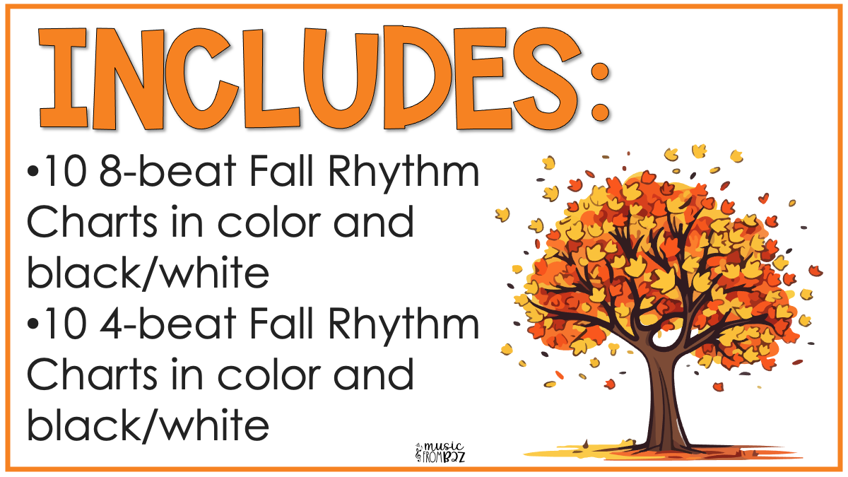 Fall Rhythm Worksheet Elementary Music Composition Centers & Activity for Autumn