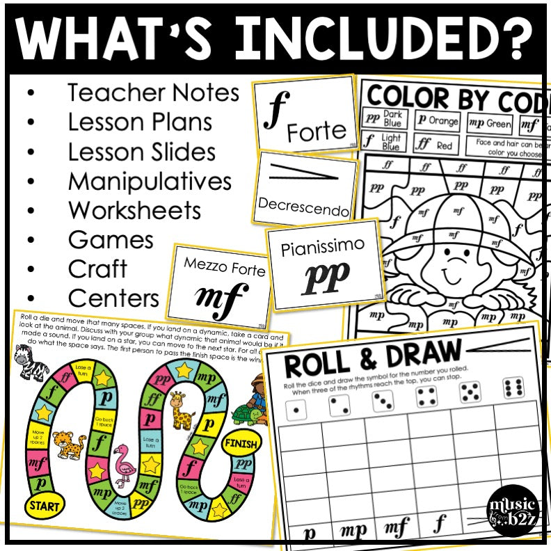 Dynamics Unit Elementary Music Curriculum Elements of Music Lesson Plan Template