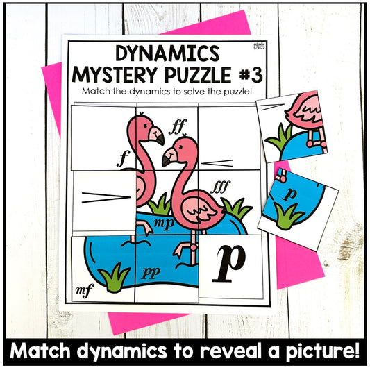 Music Dynamics Mystery Puzzles Elementary Music Centers Sub Plans Activities