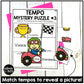 Music Tempo Mystery Puzzles Elementary Music Centers Sub Plans Activities