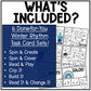 Winter Music Task Cards - Music Rhythm Worksheet - January Music Lesson