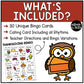 Thanksgiving Music Bingo Game Activities for Quarter & Eighth Notes Centers