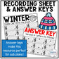 Winter Music Activity - Music Write the Room - Treble Clef - Lines & Spaces