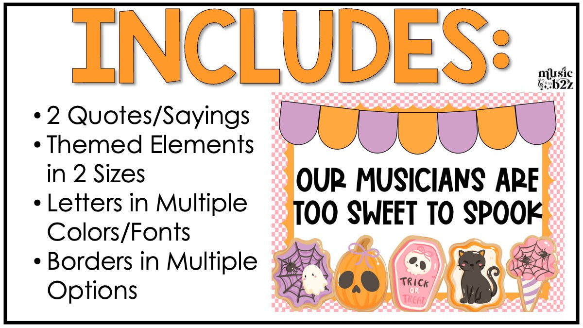 Halloween Music Bulletin Board Halloween Elementary Music Decor