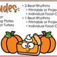 Thanksgiving Music Activity - Rhythm Lesson & Craft - Elementary Music Plan