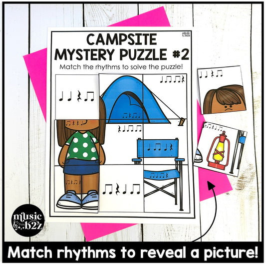 Quarter Rest Rhythm Mystery Puzzles Elementary Music Centers Sub Plans Activity