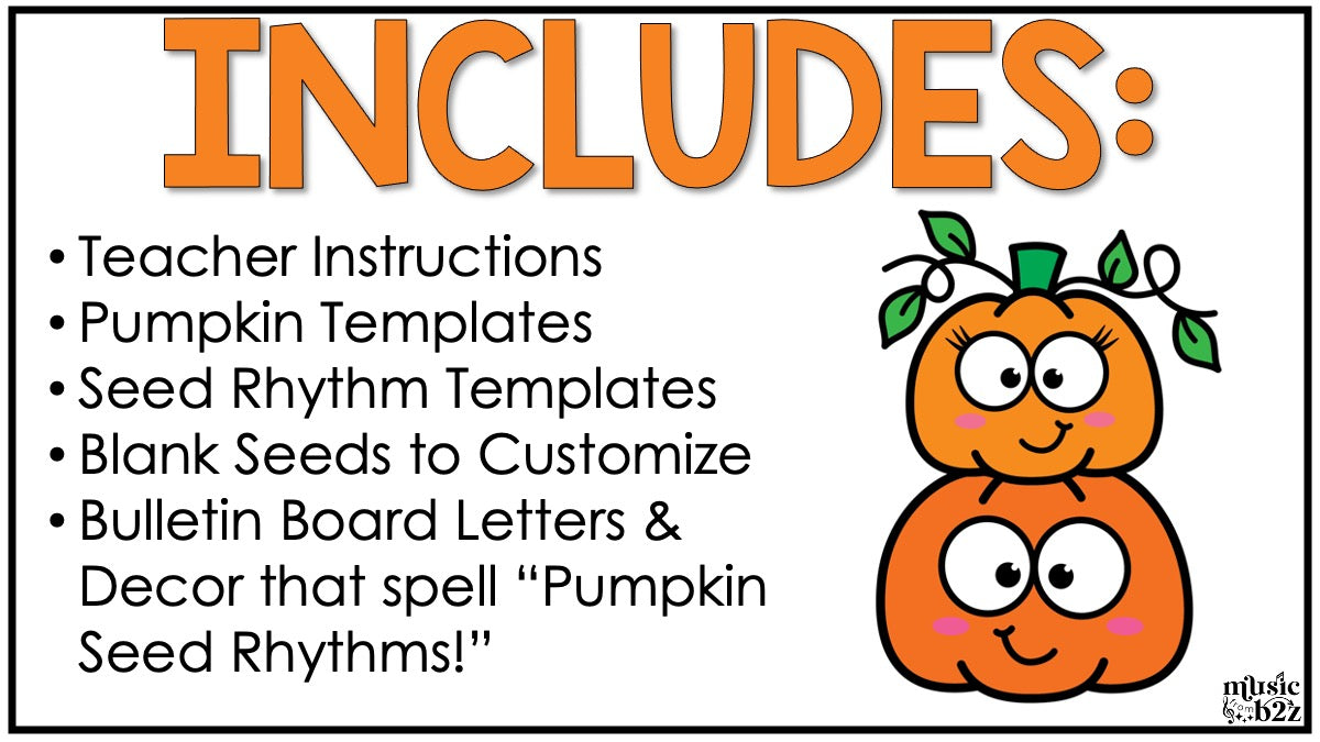 Fall Music Rhythm Craft Fall Music Activities Pumpkin Craft Elementary Music