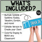 Rhythm Syllable Cards EDITABLE - Elementary Music Bulletin Board Posters