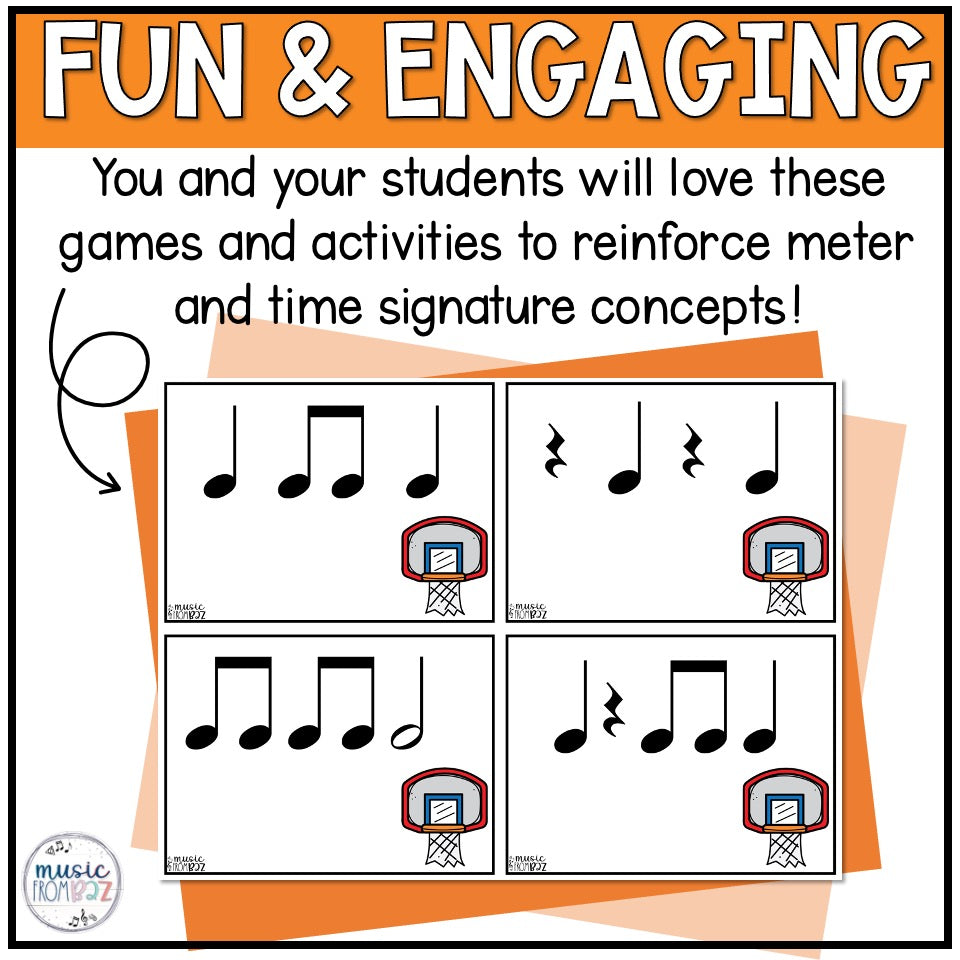 March Music Madness | Music Meter Activities BUNDLE | Time Signature Activity