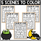 Halloween Music Coloring Color by Note Halloween Music Worksheets Dynamics