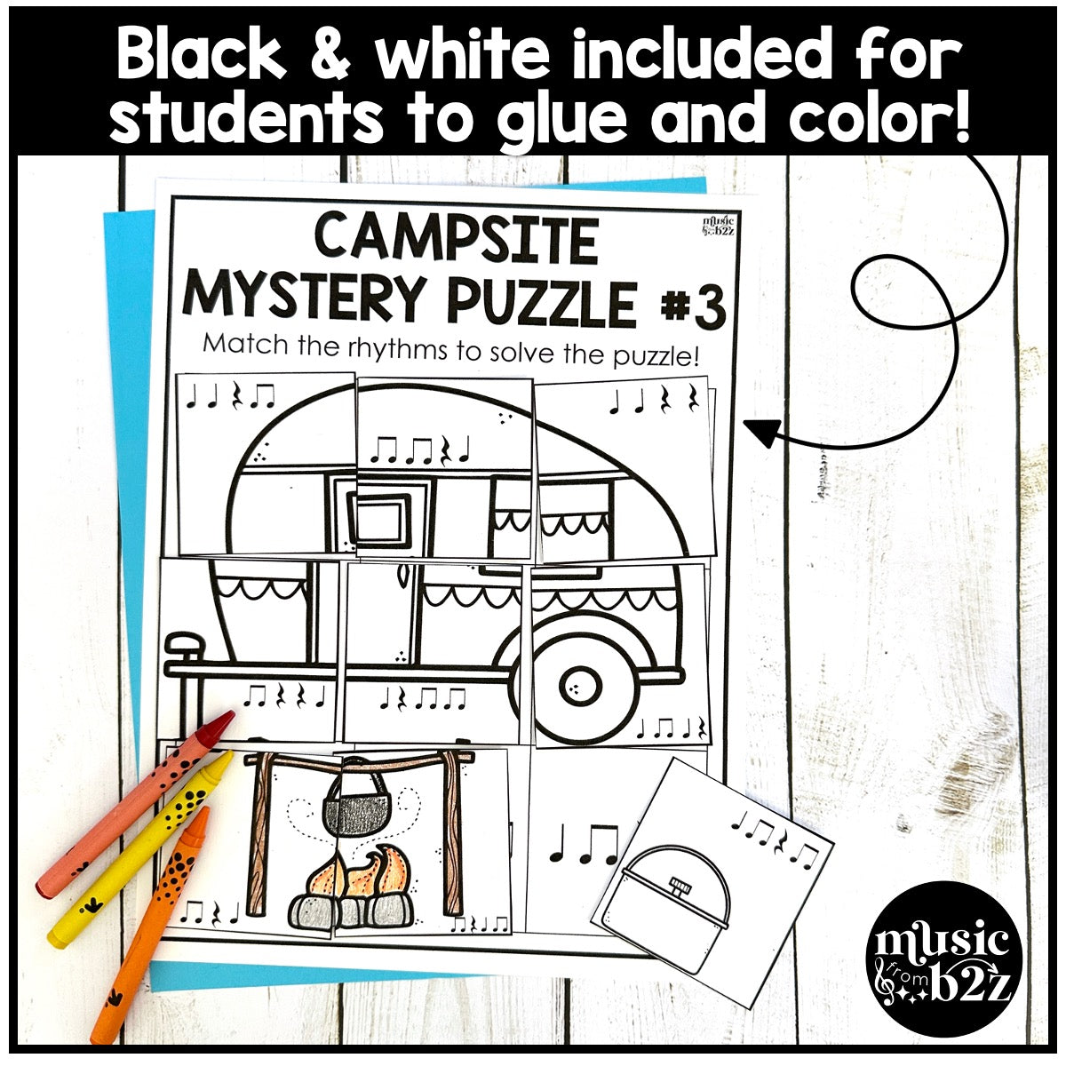 Quarter Rest Rhythm Mystery Puzzles Elementary Music Centers Sub Plans Activity