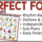 Thanksgiving Music Bingo Game Activities for Quarter & Eighth Notes Centers